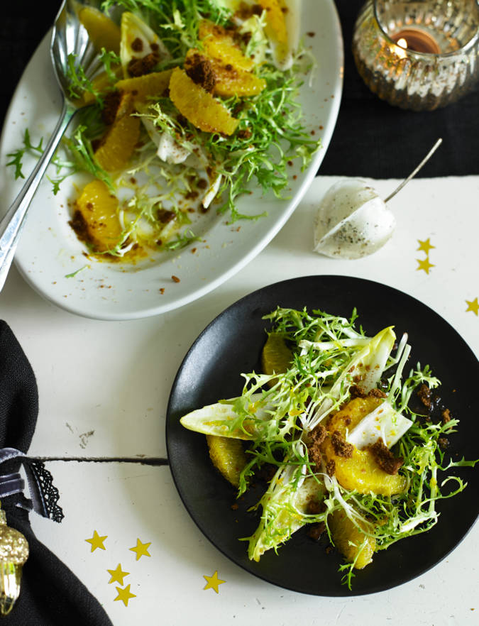 Chicory, gingerbread and orange salad  Sainsbury's Magazine